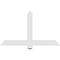 Ekena Millwork Eugene Architectural Grade PVC Gable Bracket, 48"W x 28"H x 2"D x 4"F, 14/12 Pitch GBP048X28X0204EUG00 - alternate 5